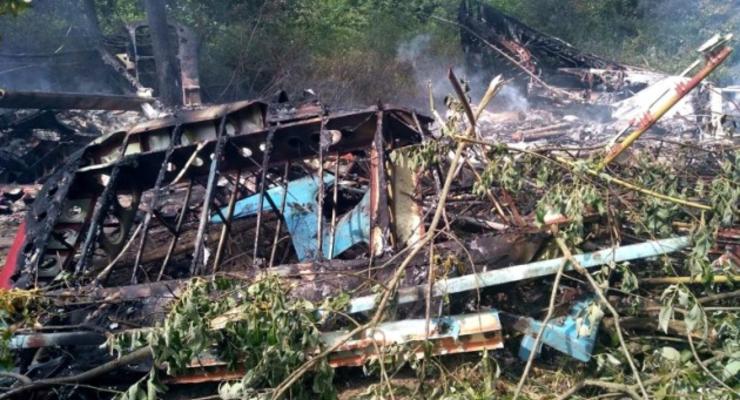 В Украине самолет сгорел после аварийной посадки