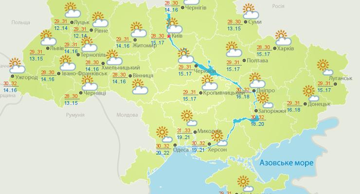 Без осадков: В Украину вернулась летняя жара