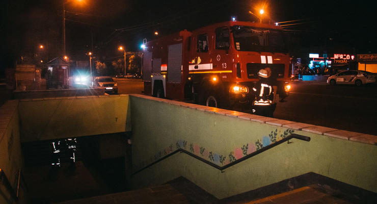 В киевской подземке случился масштабный пожар