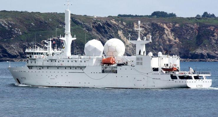 В Черное море вошел большой разведывательный корабль ВМС Франции