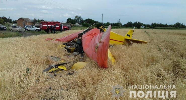 Полиция открыла производство из-за падения самолета под Полтавой