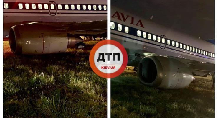 В аэропорту “Киев” неудачно приземлился белорусский лайнер