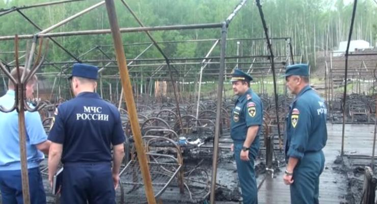 Под Хабаровском при пожаре в палаточном лагере погибли дети