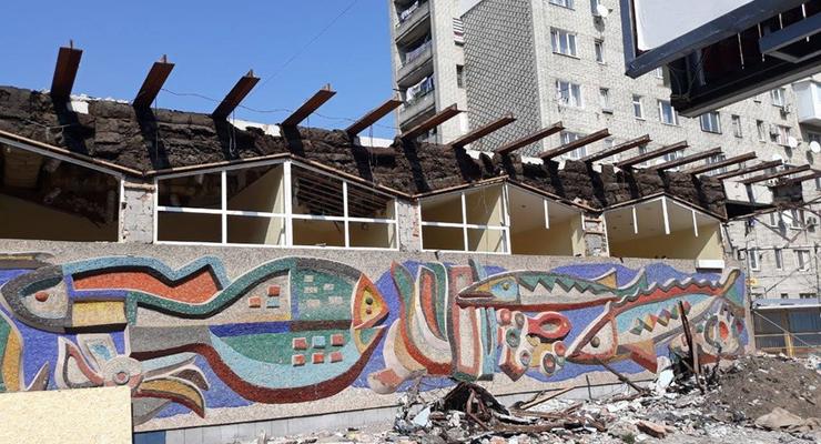 Во Львове застройщик уничтожил мозаику: Штраф - более 90 тыс. гривен