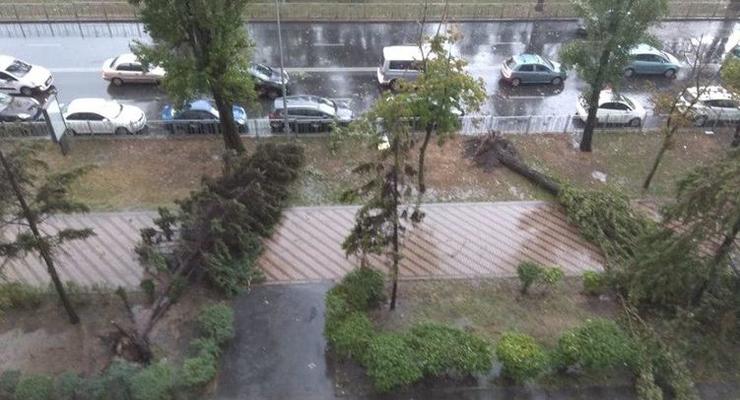 В Киеве пронесся сильный ураган