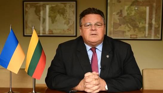 Глава МИД Литвы записал видеообращение на украинском языке