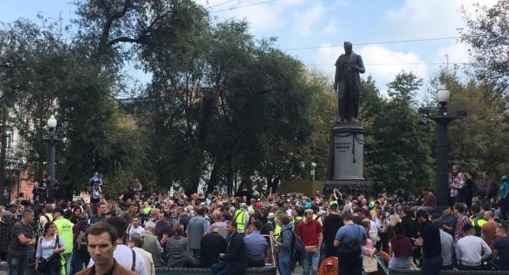 В Москве вновь митингуют против политических репрессий