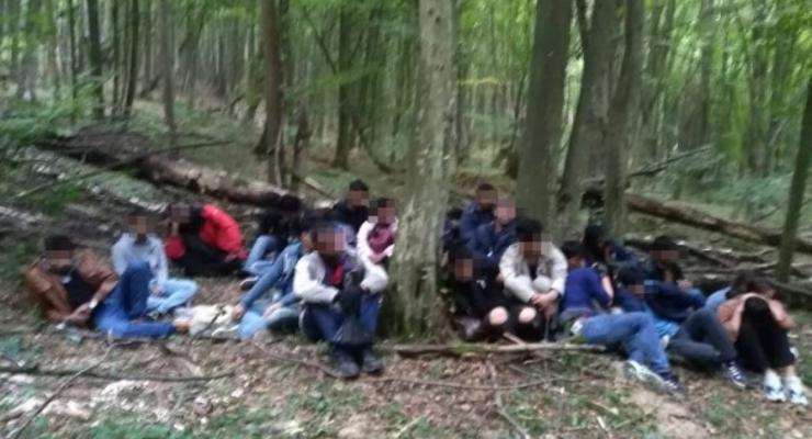 На границе со Словакией задержали 24 нелегала из Азии