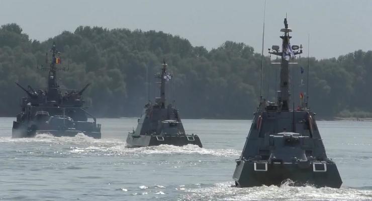 Минобороны показало военные учения на Дунае