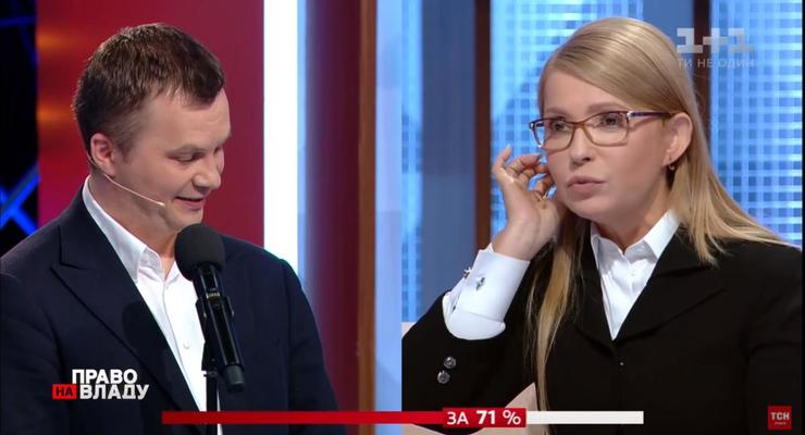 До драки не дошло: Тимошенко поссорилась с министром в прямом эфире