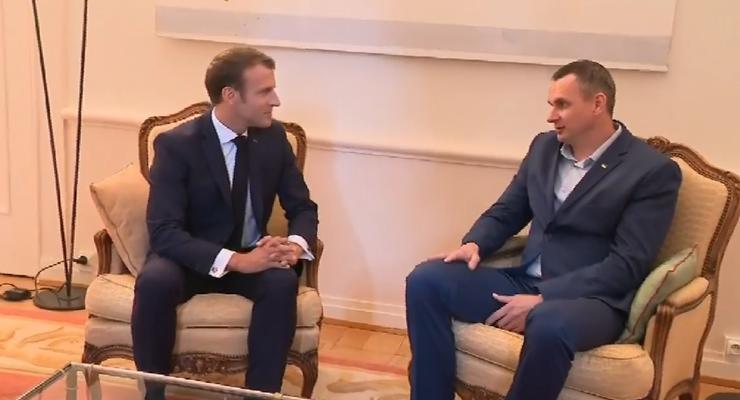 Сенцов встретился с президентом Франции