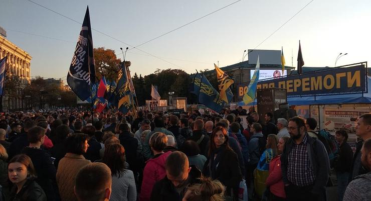 В Харькове протестуют "против капитуляции"
