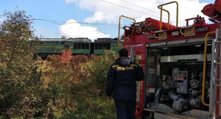 В Черновицкой области загорелся поезд