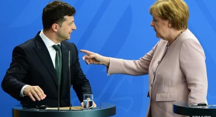 Появились детали разговора Зеленского с Меркель