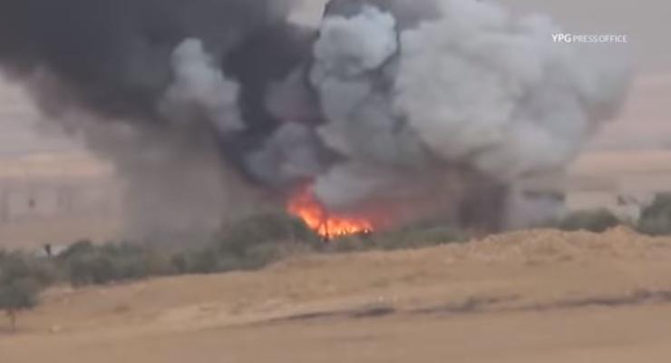 Курды сняли на видео уничтожение турецкого танка