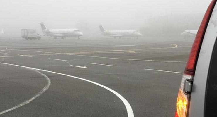 В аэропорту Киев отменили часть рейсов из-за тумана