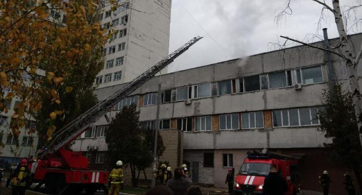 В Киеве горела больница, пострадавших нет