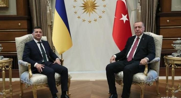 Зеленский обсудил с Эрдоганом его визит в Киев
