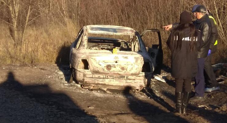 Найдено сгоревшее авто киллеров, устроивших взрыв в Харькове
