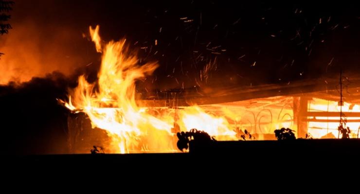 В воинской части во Львове случился пожар
