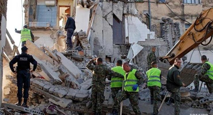 В Албании объявлено ЧП после землетрясения