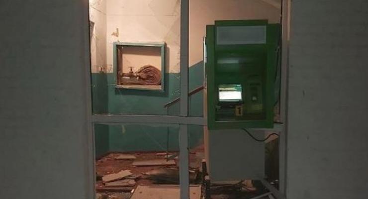 Под Харьковом грабители взорвали банкомат