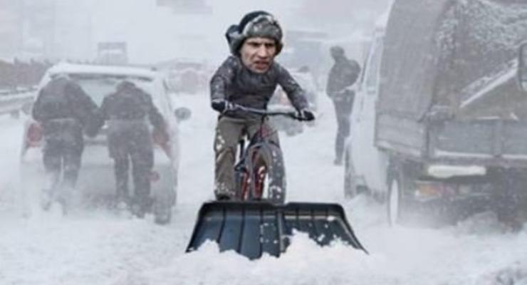 Зима в Киеве началась по расписанию: Реакция соцсетей