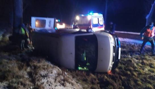 Микроавтобус с украинцами попал в ДТП в Польше