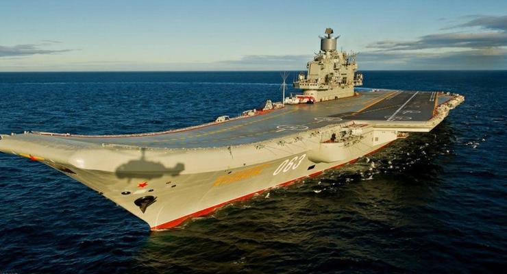 В Мурманске горит крейсер Адмирал Кузнецов, трое пострадавших