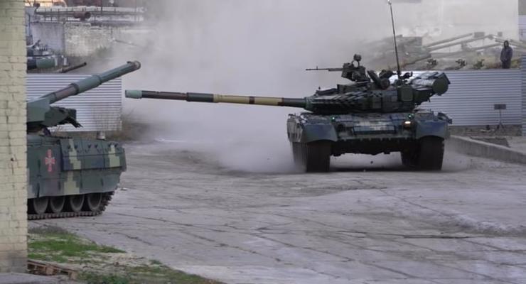 Дрифт украинского танка Т-80 попал на видео