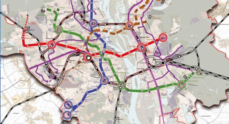 Две новые ветки метро планируют построить в Киеве