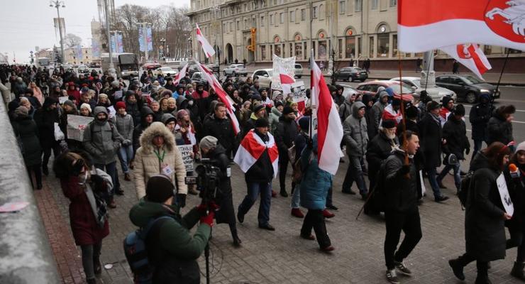 В Минске продолжаются акции протеста против интеграции с Россией