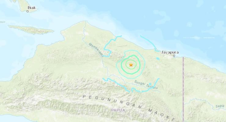 В Индонезии произошло мощное землетрясение