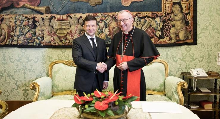 Зеленский встретился с госсекретарем Ватикана