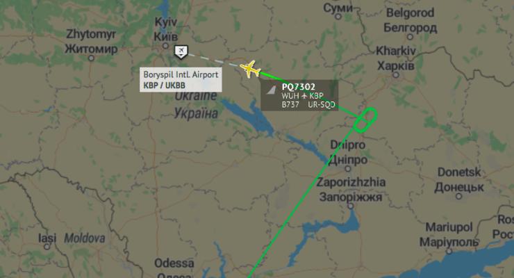 Самолет из Уханя приземлился в Киеве на дозаправку