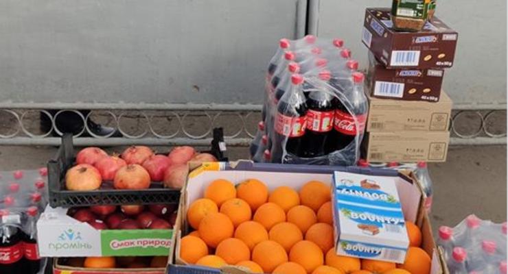 Переселенцы Донбасса привезли продукты в санаторий "Новые Санжары"