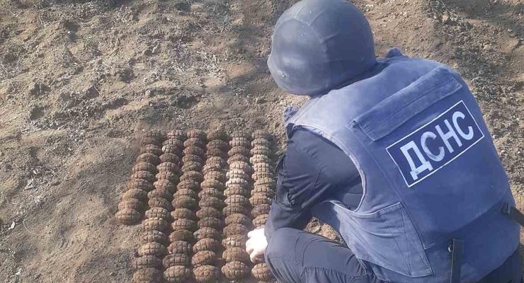 Житель Одесской области выкопал на огороде сотню гранат