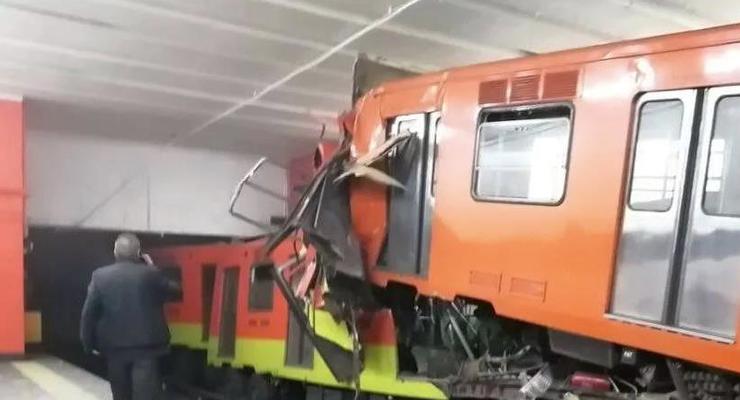 В Мексике столкнулись два поезда метро: один человек погиб, 41 ранен