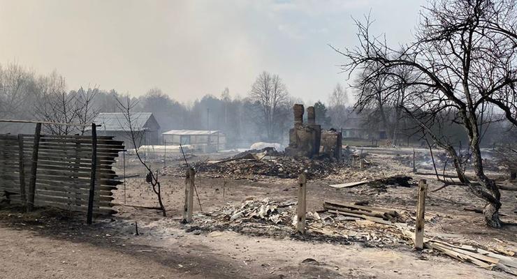На Житомирщине лесные пожары уничтожили более 80 домов селян