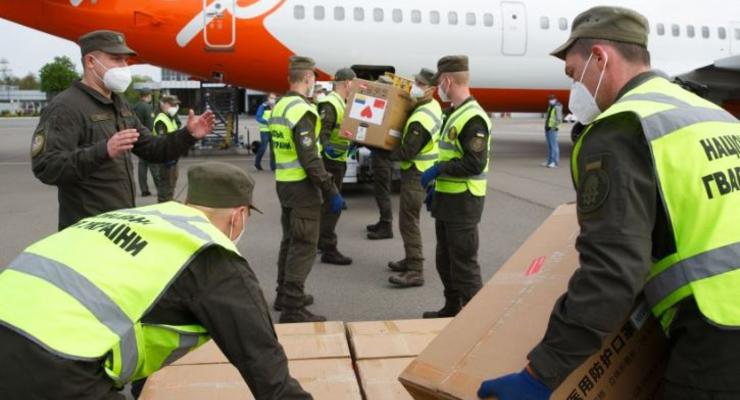 В Украину прибыл 25-ий самолет с медпомощью из Китая
