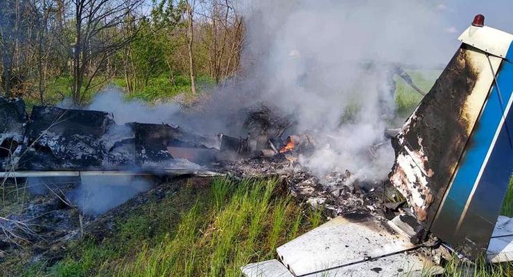 Под Днепром упал небольшой самолет, есть жертвы