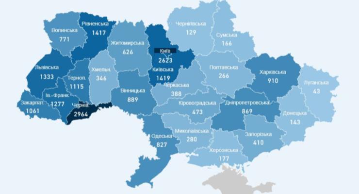 COVID-19 в Украине: Заболевших 20 986 человек, погибших 617