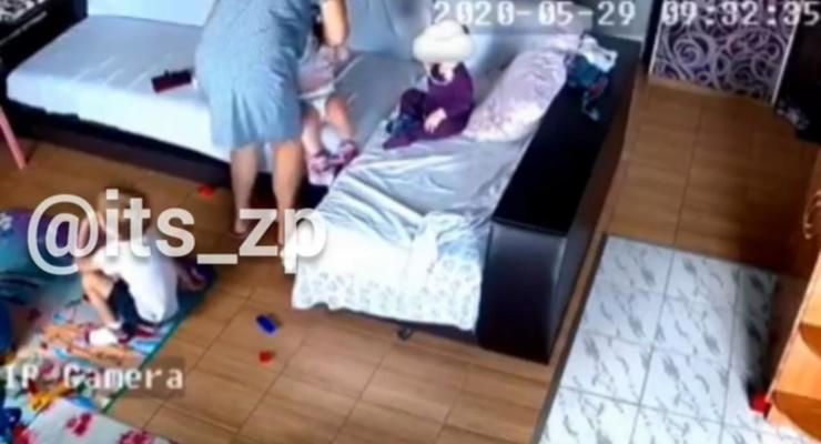 Жуткое убийство годовалого ребенка в Запорожье попало на видео