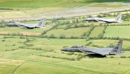 Американский истребитель F-15 рухнул в Северное море