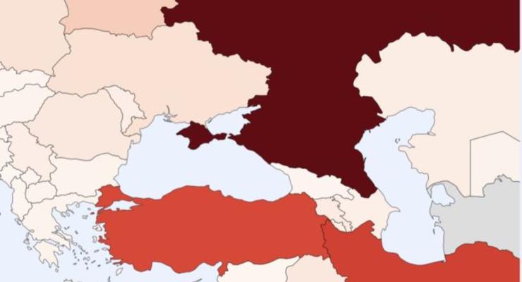 В Испании телерадиокомпания показала карту с "российским" Крымом
