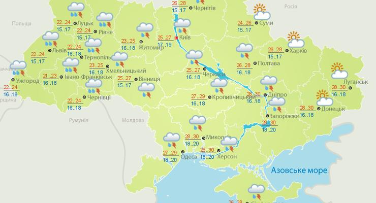 Ливни и грозы: синоптики рассказали, какой будет погода 24 июня