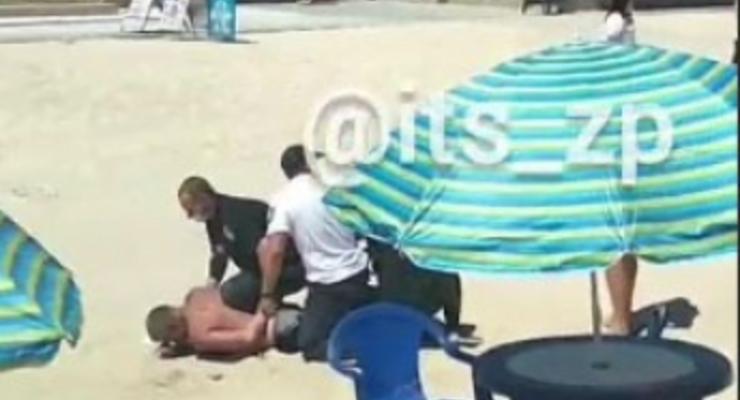 На пляже в Кирилловке задержали мужчину с гранатой
