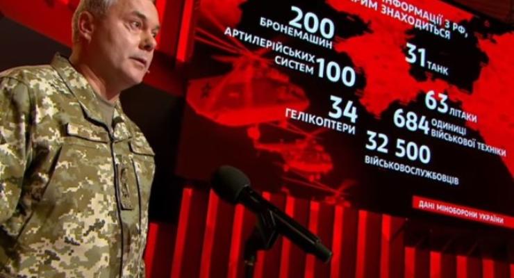 Наев подтвердил число российских военных в Крыму