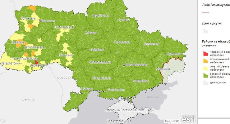 Украину разделили на карантинные зоны: Подробности