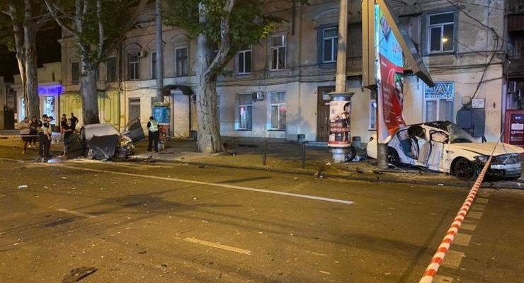 Показано видео с места разрушительной аварии в центре Одессы